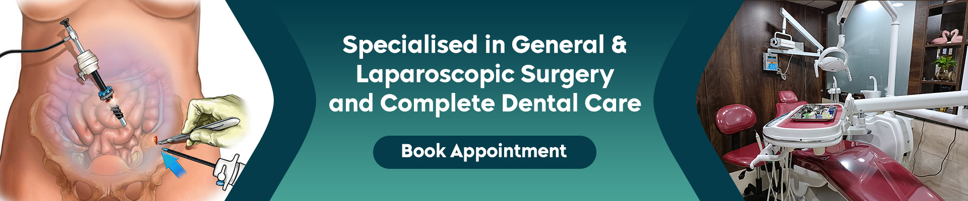 Specialized in General and Laproscopic surgery and complete dental care